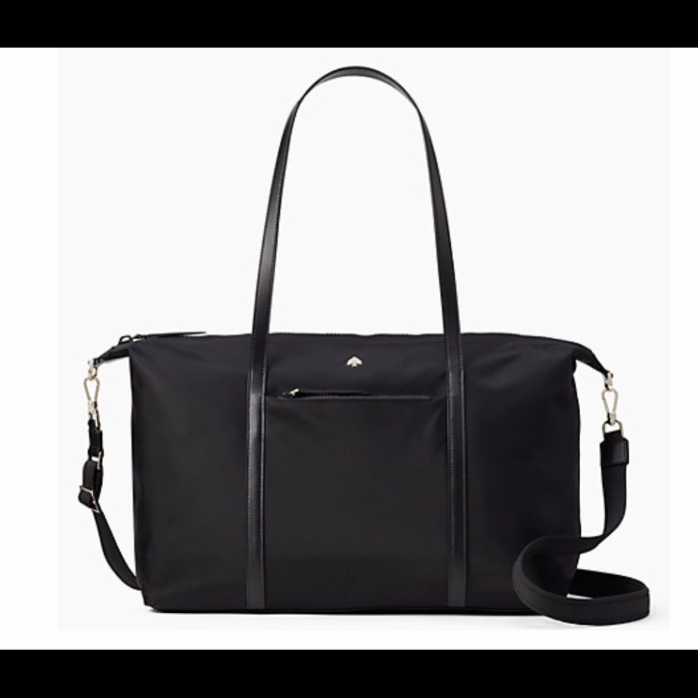 NWT Kate Spade Jae Weekender Black Travel Bag